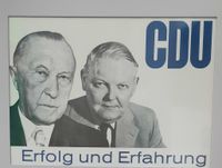 altes Wahlplakat Adenauer